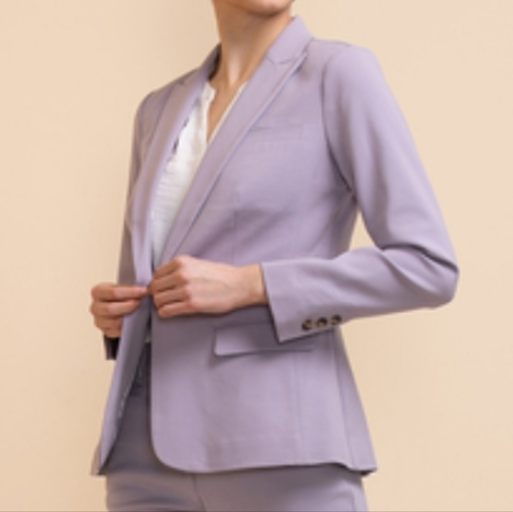 mauve 🍇 linen look blazer
